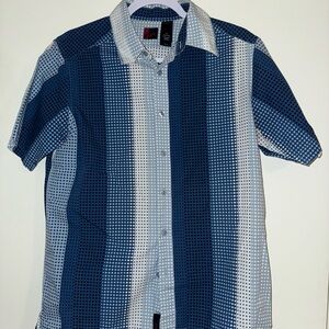 Curve Men's Blue Striped Shirt